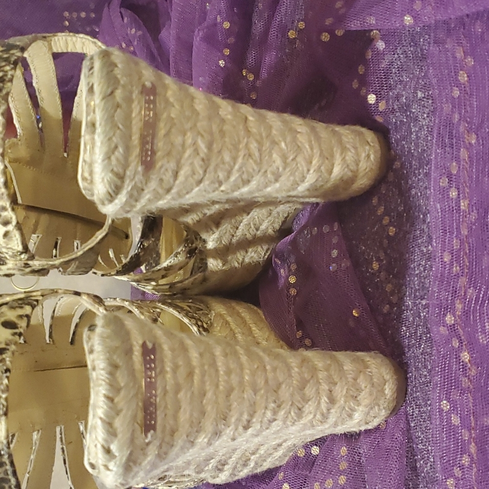 Jimmy Choo Wedge Shoes Python Print - Picture 7 of 15